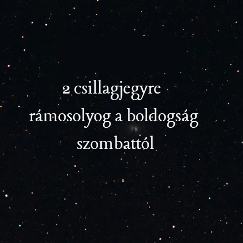 2 csillagjegyre rámosolyog a szerencse szombattól